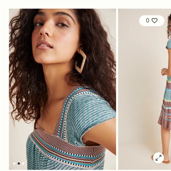 ALDO MARTINS Striped Multicolor Knit Tunic Dress - Picture 9 of 10